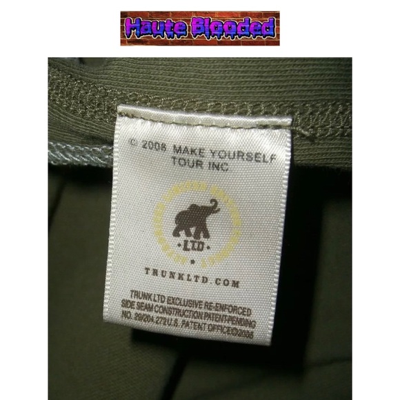 Limited Edition Trunk LTD Army Green Broken Heart Incubus Band Tee Shirt Sz L - Picture 6 of 9